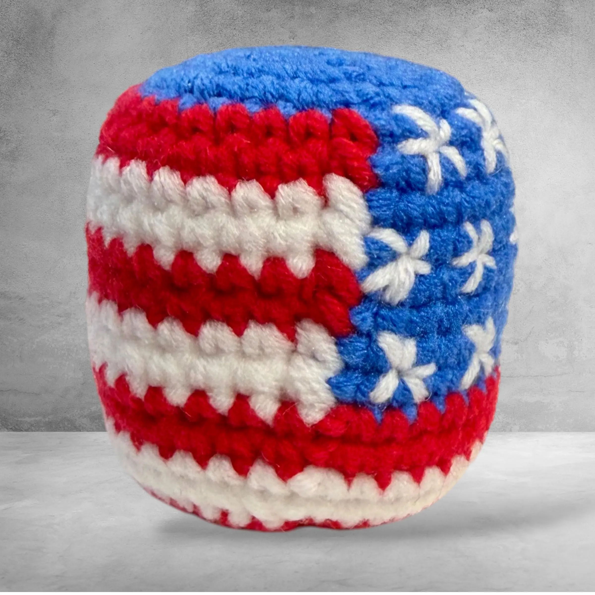 Multicolor Crochet Hacky Sack – Handmade Foot Bag & Stress Ball