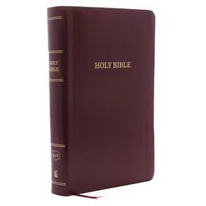 KJV Holy Bible: Personal Size Giant Print with 43,000 Cross References, Burgundy Leather-Look, Red Letter, Comfort Print: King James Version by Thomas Nelson [Leathersoft Book]