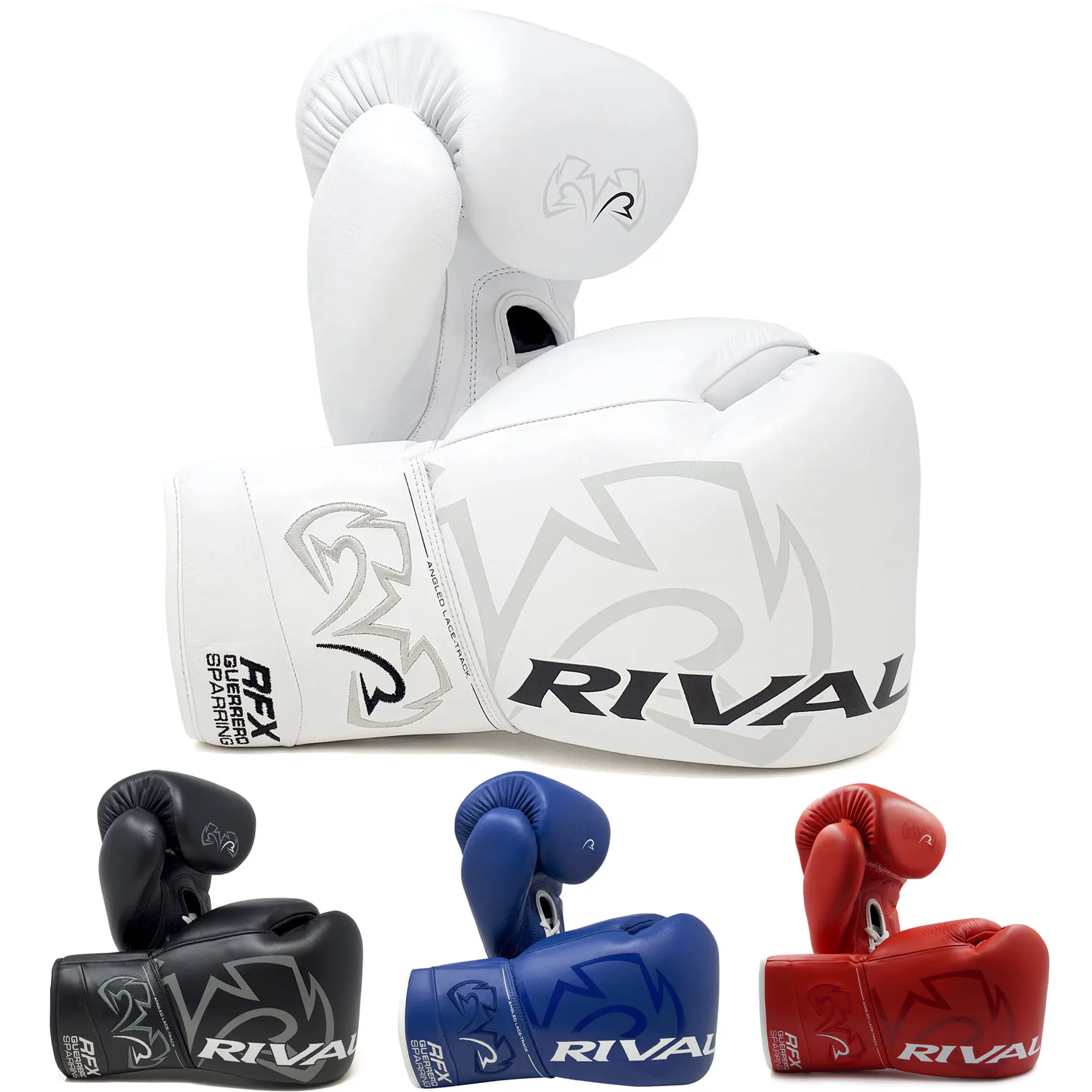 RIVAL Boxing RFX-Guerrero HDEF Lace-Up Sparring Gloves - Premium Quality Leather Boxing Equipment