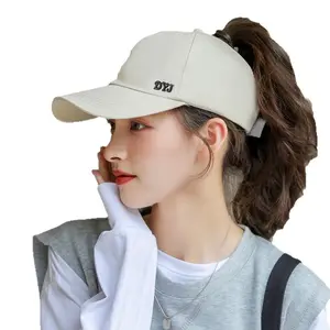 Women's Summer 2026 New Arrival: Semi-Open Top Baseball Cap—Sun Visor Hat Designed for Ponytails (Sun Protection)