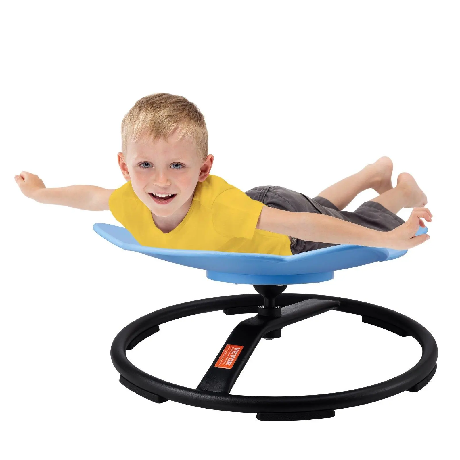 【Summerfinds】VEVOR Elephant Kids Swivel Chair 220 LBS Capacity360° Spinning ChairAutistic Kids Sensory Toy Chair with Non-Slip Metal BaseToddler Sit and Spin Chair for Coordination Balance Focus Blue