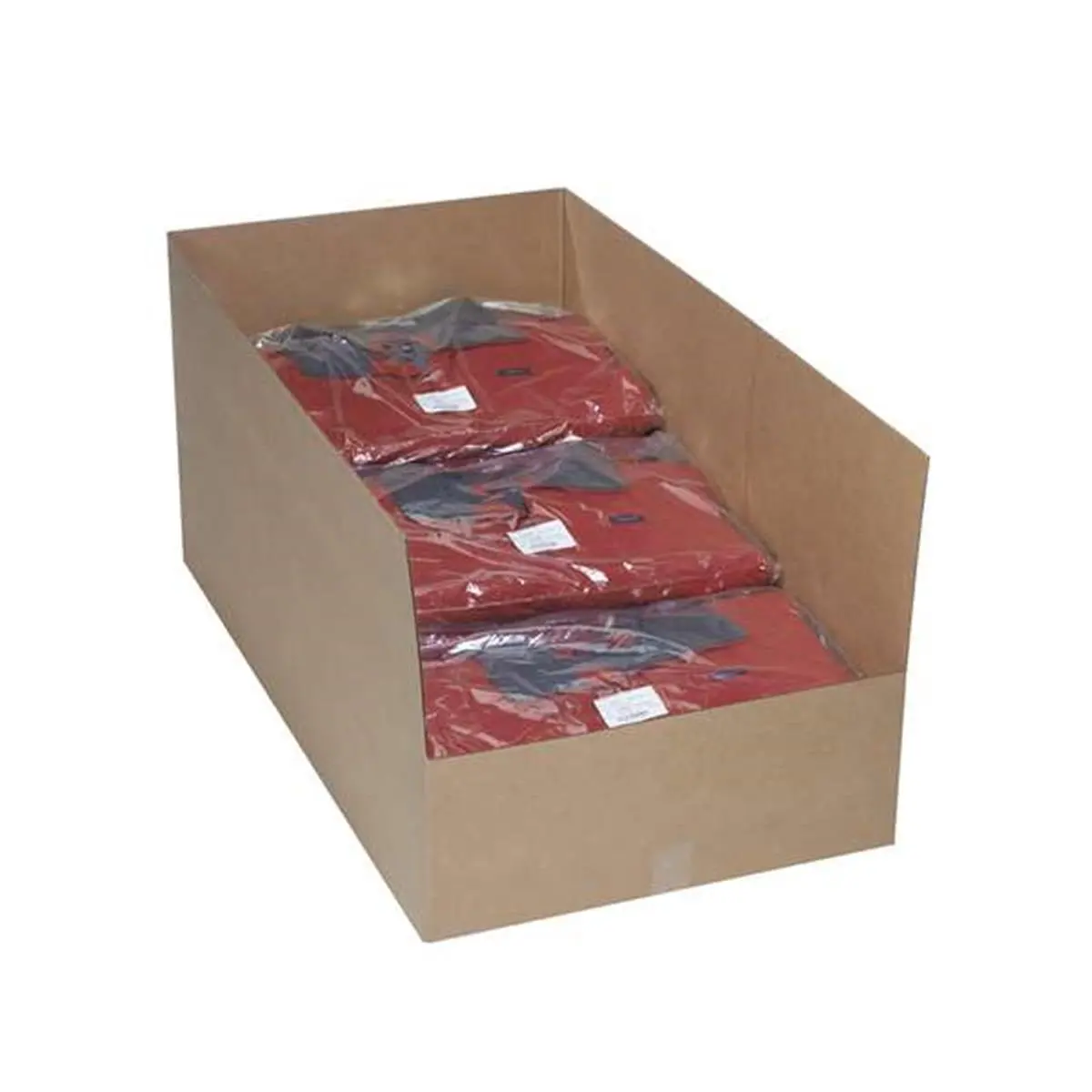 212 MAIN Kraft Corrugated Storage Boxes, 23x42x20 in, 200 ECT-32 Flute with Fall Stopper, Pack of 10, Organiser for Warehouse Rack Bins & Home Supplies