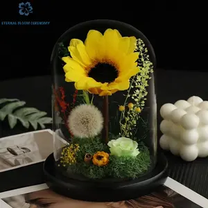 Handcrafted Preserved Sunflower Gift Box - Everlasting Room Decor Keepsake, Graduation Gift