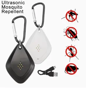 1 pc/USB Mini Sonic Insect Repellent | Intelligent Variable Frequency | Repels Mosquitoes/Fleas/Ticks | ABS Material, Portable for Travel/Camping/Home/Garden No More Bites!