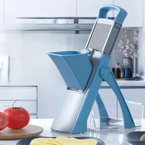 Upgrade Safe Mandoline Slicer Plus, BigerSize, Adjustable Vegetable Food ChopperPotato Fries Cutter, Detachable Blade,Kitchen Chopping Artifact, Gift