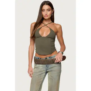 Lou Crossover Beaded Corset