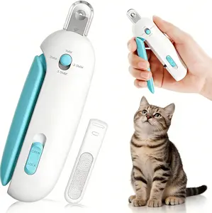 Cat Nail Clipper with Clippings Collector & Hidden Nail File Adjustable safety guard trimmer for indoor cats and kittens — a pet grooming tool designed for injury-free care. Available in two colors.