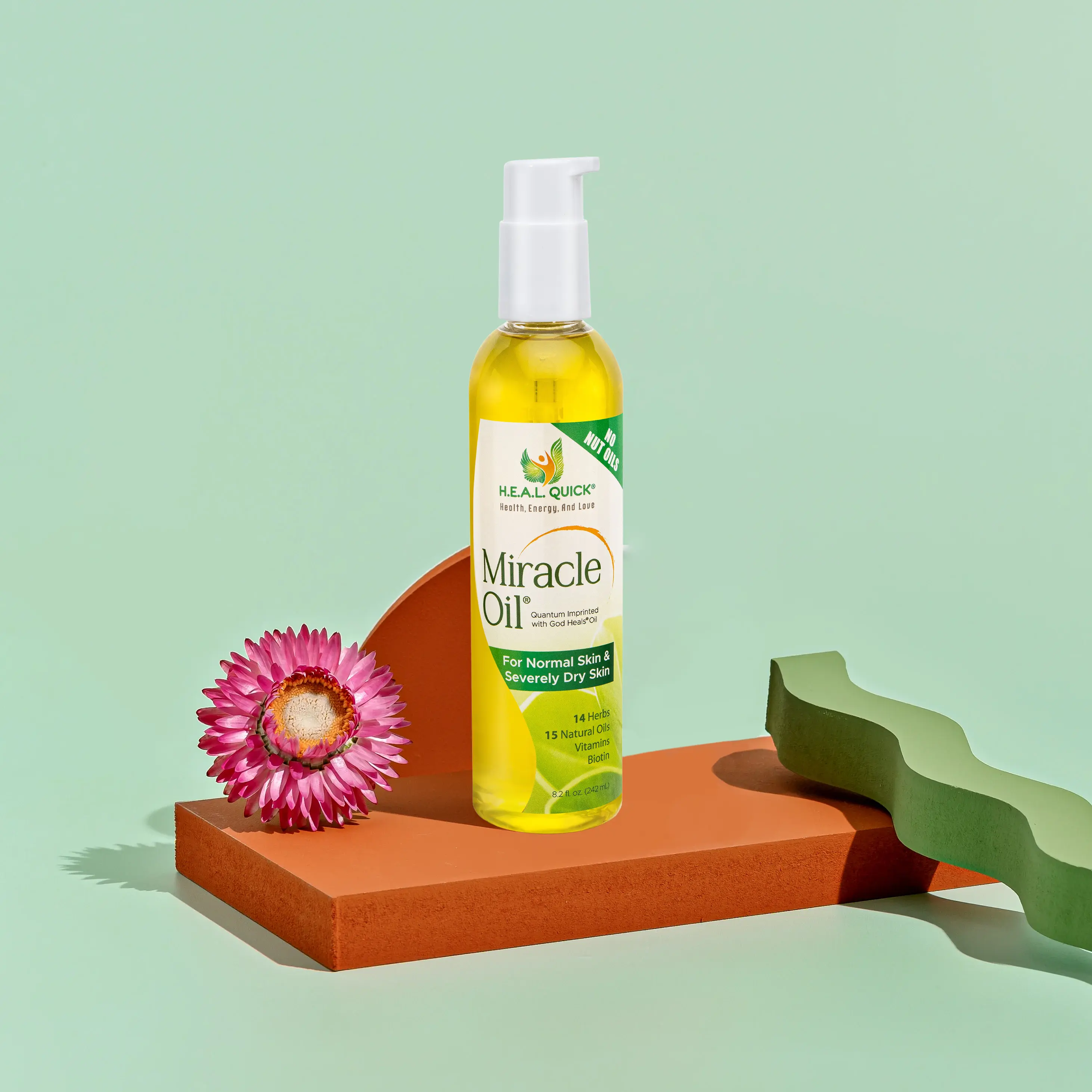 H.E.A.L. Quick Miracle Oil® - Single Item Body Care Serum, Gentle Formula for Comfort, Dry Skin Relief & Radiant Skin Results