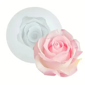 Reusable Silicone Rose Mold, Layered Petal & Leaf Design, Floral Silicone Mould for Jewelry Making, Handmade Crafts, Candles, Soap, Perfect Gift