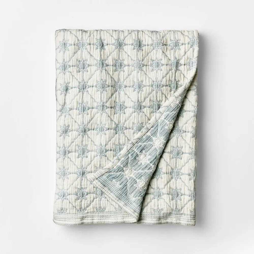 50"x60" Cotton Textured Throw - Threshold Designed with Studio McGee, Household Item for Aesthetic Room, Living Room Home Decor, Room Decor, Household Items