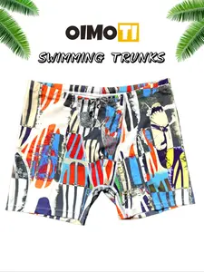 Men's Boxer Swim Trunks  Fashion Swimwear  High Elasticity  Quick-Dry Fabric