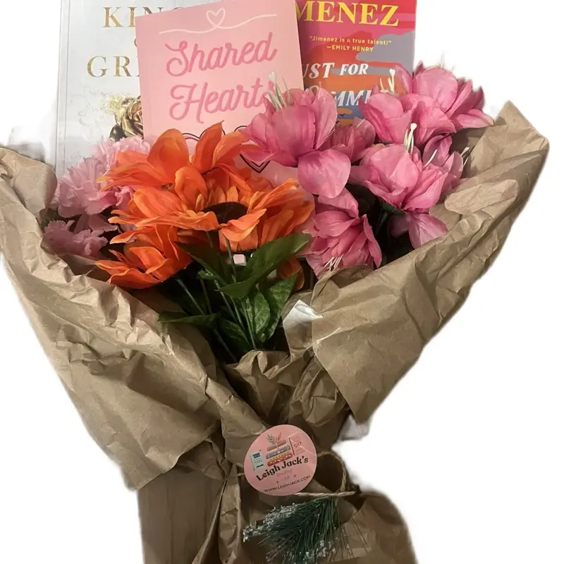 Book Bouquet- custom with Shared Hearts and two or three more books