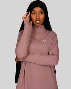 Fitted Training Top 1/4 Zip - Lavender