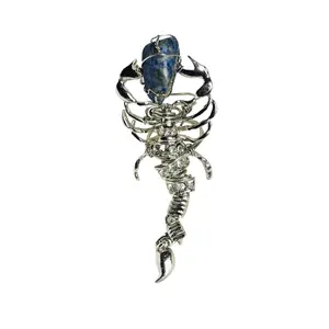 Scorpion Lapis Lazuli Handmade Copper Wire Wrapped Ring Size 7.5