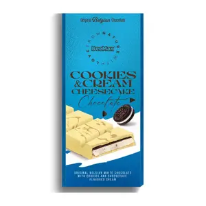 Cookies And Cream Cheesecake Dubai Style Chocolate Bar - 3.4oz Chocolate Bar with Sugar, Dessert Snack, Perfect for Enjoying Anytime Bonbon Cocoa Flavor