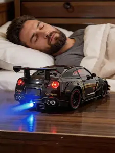 Sports Car Alarm Clock Hyper Car Alarm Clock,Spray Supercar with Engine Sound & Light EffectAlarm Clock, Sports Car Alarm Clock Ornament, Holiday Gift.