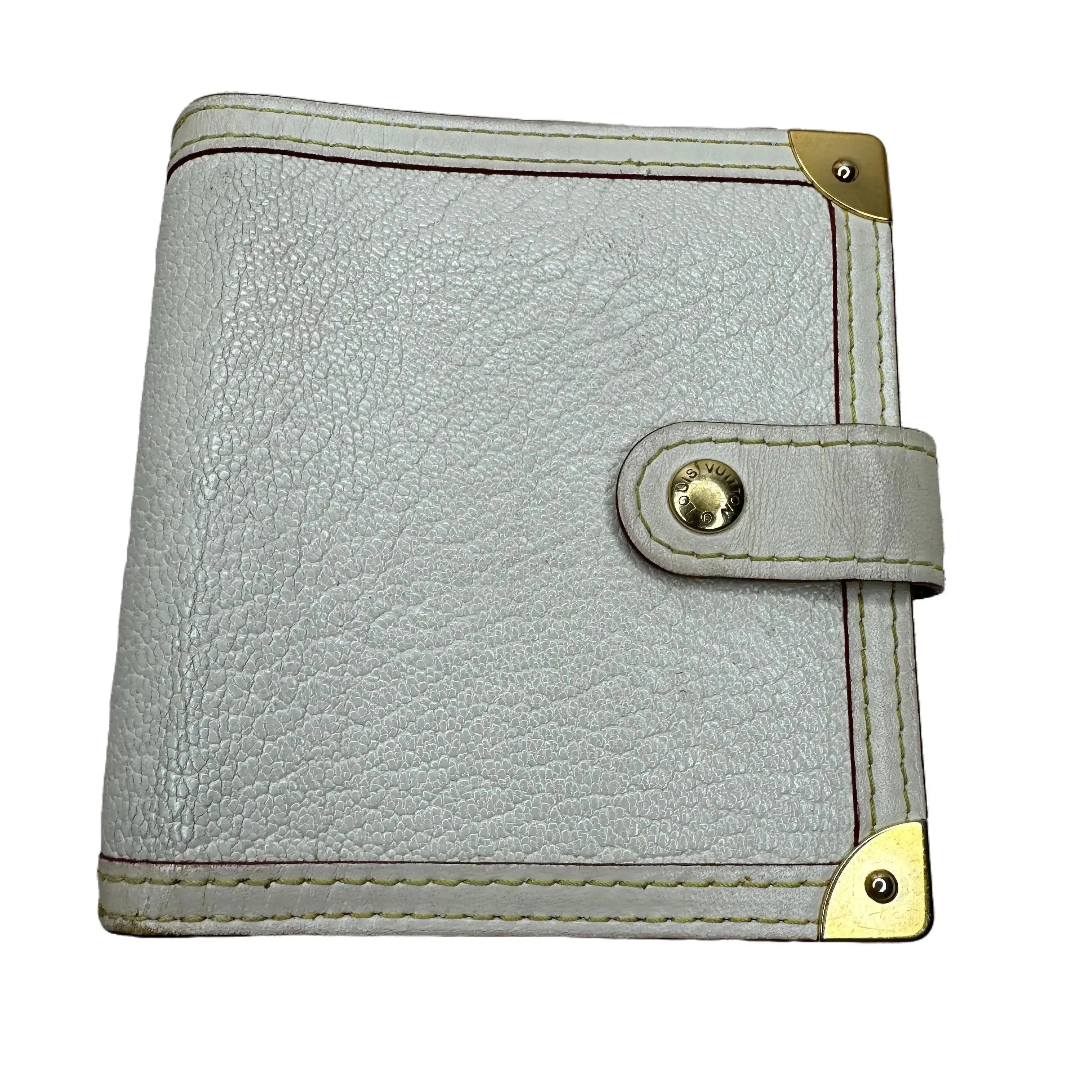 Pre-owned Louis Vuitton Leather small leather goods Small Cream Hand bag with Minimal Wear