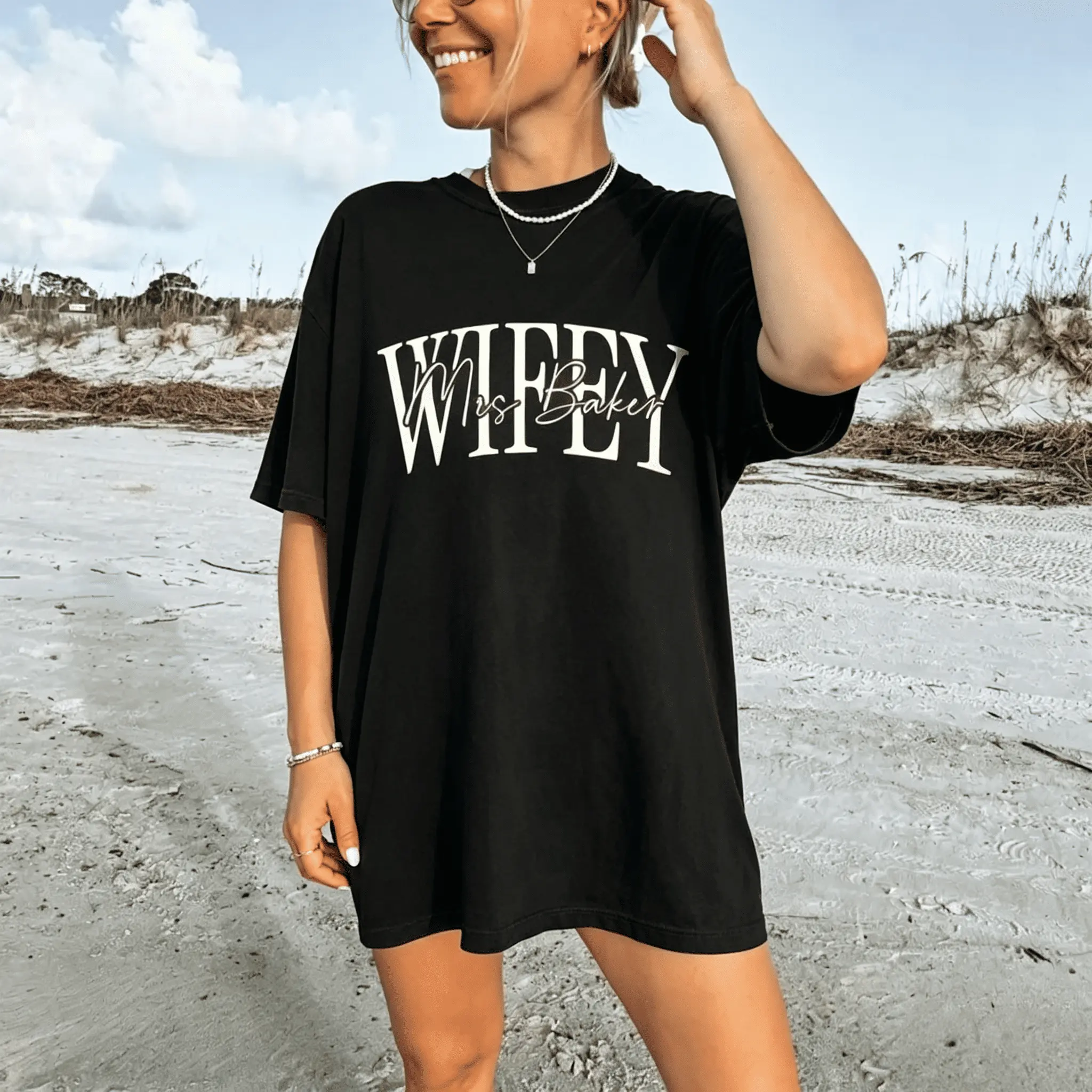 Dryness-fire Wifey Shirt: Bride Gift, Honeymoon Tee