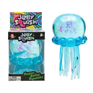 Jellyfish Design Squeeze Stress Ball, Fidget Stress Ball, Ice Squeeze Cube-Drop Malt Sugar Balls: Sensory Toys for Anxiety and Stress