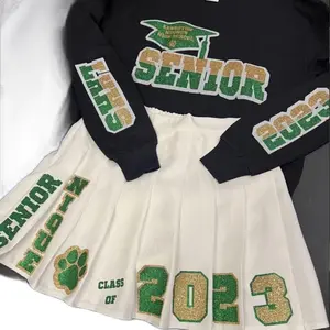 SWEATER & SKIRT PACKAGE Cotton Polyester Short Sleeve Long Sleeve Plain Floral Striped Polka Dot Machine Washable