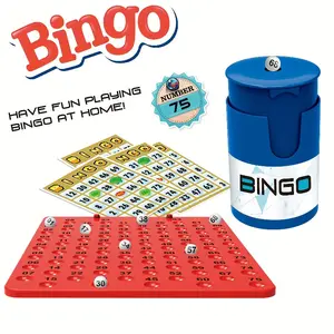Bingo Set Manual Lucky Clover Bingo Party Game - Friends Interactive Family Fun, Classic Casual Interactive Table Games, Paper & Plastic Props, Interactive Party Games | Vivid Party Accessories