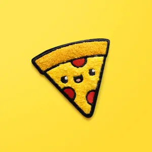 Pizza Patch - Iron On Patches - Chenille Patches - Cute Gift