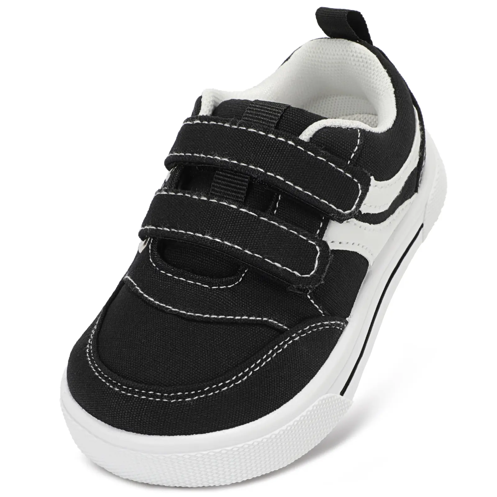 STQ KIDS Toddler Wide Toe Box Retro Trainers - 0-Drop, Non-Slip, Lightweight Walking Shoes for Boys and Girls (School Use)