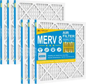 M8 20x20x1 Air Filter,6 Packs Furnace, HVAC Replacement Air Filter for Residential Use, Dust Defense,Allergen Control