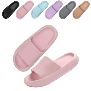 Cloud Slippers for Women and Men, Pillow Slippers Super Soft, Thick Sole Slides for Women with Anti-Skid Sole,[The sizes run small, so please order one size larger]