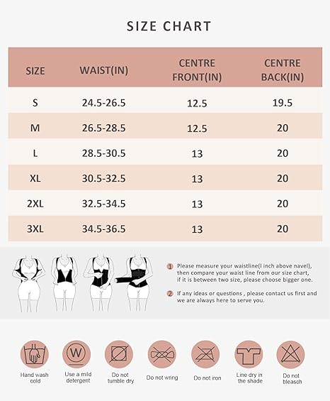 FeelinGirl Plus Size Waist Trainer OutdoorFun Vest With 3 Rows of Eye and Hook Compression Cotton Shapewear Womenswear  Comfort Straps matt  waist Spandex Day Waist Trainer  Everyday Belts