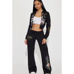 Ed Hardy Swallow Bird Sweatpant - Black W