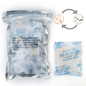 60 Packets 5g 5 Grams Silica Gel Desiccant Pack Moisture Absorber Indicating Desiccant Packets