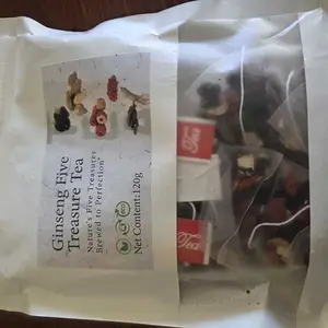 Kidney tea formula Ginseng Five Treasure TeaCombination Scented Tea  Five Treasure Tea RedDate Wolfberry Tea Men's Tea Health TeaMulberry Herbal Formula Health Tea WB
