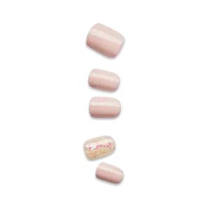Impress No Glue Fake Press On Nails - Dorothy | Design, Pink, Short, Squoval, Manicure