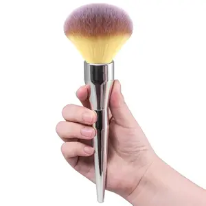 Large Powder Brush - Ultra Soft Synthetic Fibers for Gentle Application & Precision Control - Perfect for Blending Liquid Cream & Flawless Powder - Versatile Makeup Tool
