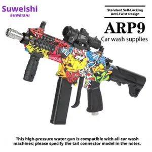 Speedy Arp9 Car Wash Kit, High-Pressure Pump, Home Use, Fully Automatic, New Brushing Tool, Extendable Handle, High Power, Car Wash Sprayer