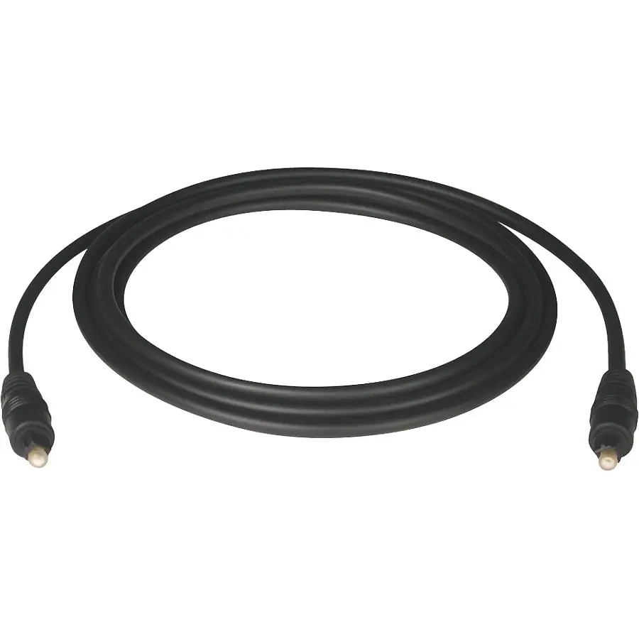 Eaton 6ft Digital Optical Audio Cable 2x Toslink, 6 ft, A102-02M, Black