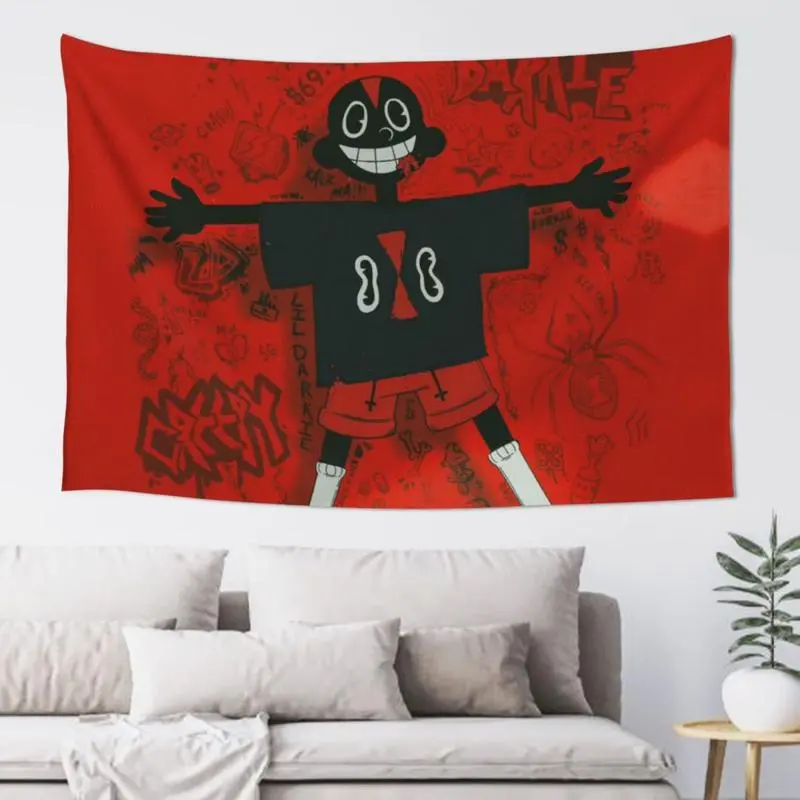 Lil Darkie Tapestry Wall Hanging Home Decoration Wall Blanket Dormitory Living Room Bedroom Backdrop Poster( 60x40inch), Home Decor Supplies, Tapestry Wall Mural