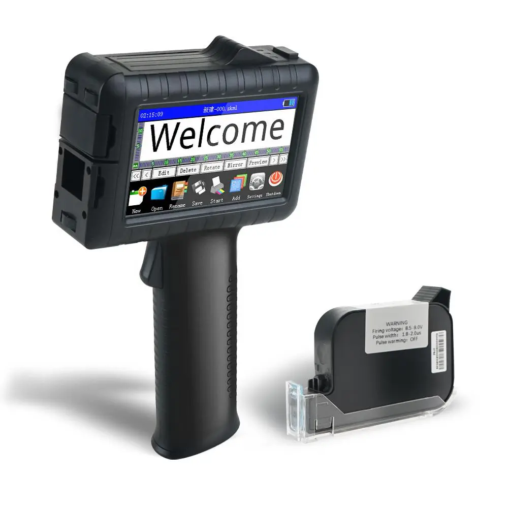 Handheld Mini Inkjet Printer - Cordless, Portable, Waterproof, Compact Office Printer with Ergonomic Design, Highly Durable, Sun Protection, Logos Compatible, Works with Card Stock & Fabric, for Small Businesses & DIY Projects