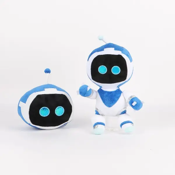 Astro Bot Plushie - Soft Stuffed Robot Toy, Kawaii Game Character Doll, Collectibles for Kids Room Decor & Fans