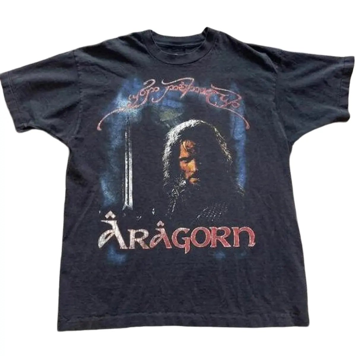 Arragorns L0rd of the Rings T-Shirt, Vintage Fantasy Movie Graphic Tee, Middle Earth Fan Shirt unisex