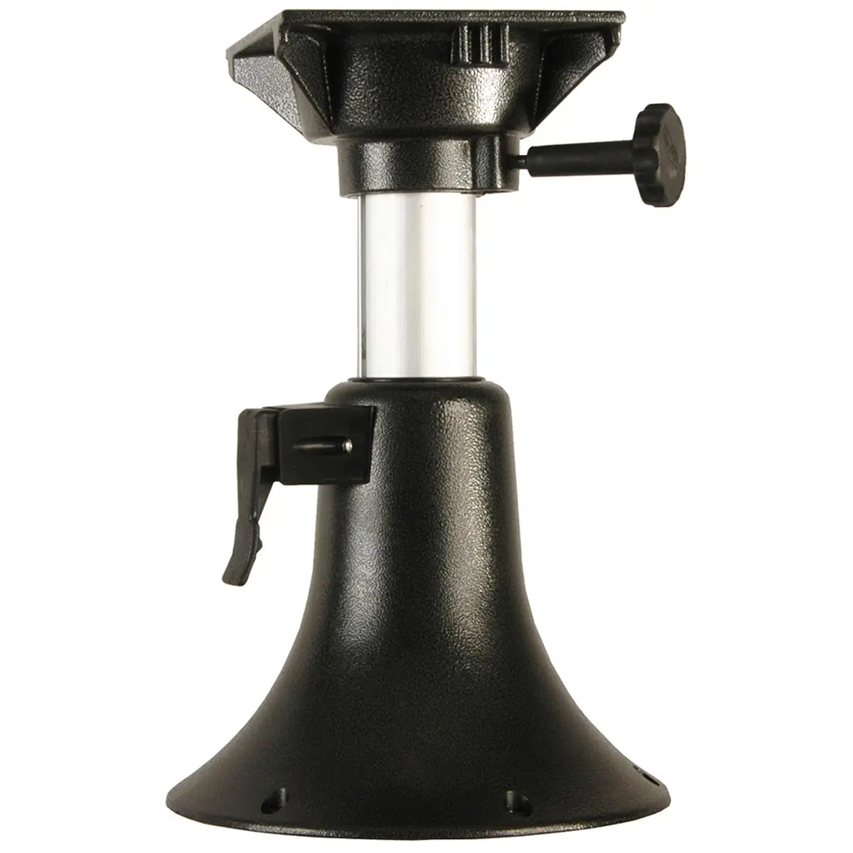 Springfield Marine Belle 13-17in Adjustable Boating Seat Pedestal with Trac-Lock Mount, 10in Powder-Coated Round Base, 360-Degree Rotation for Standard Boat Seats, Adjustable Post, Easy Grip Handles, 13 To 17 In., Belle 13-17" Adjustable Seat Pedestal
