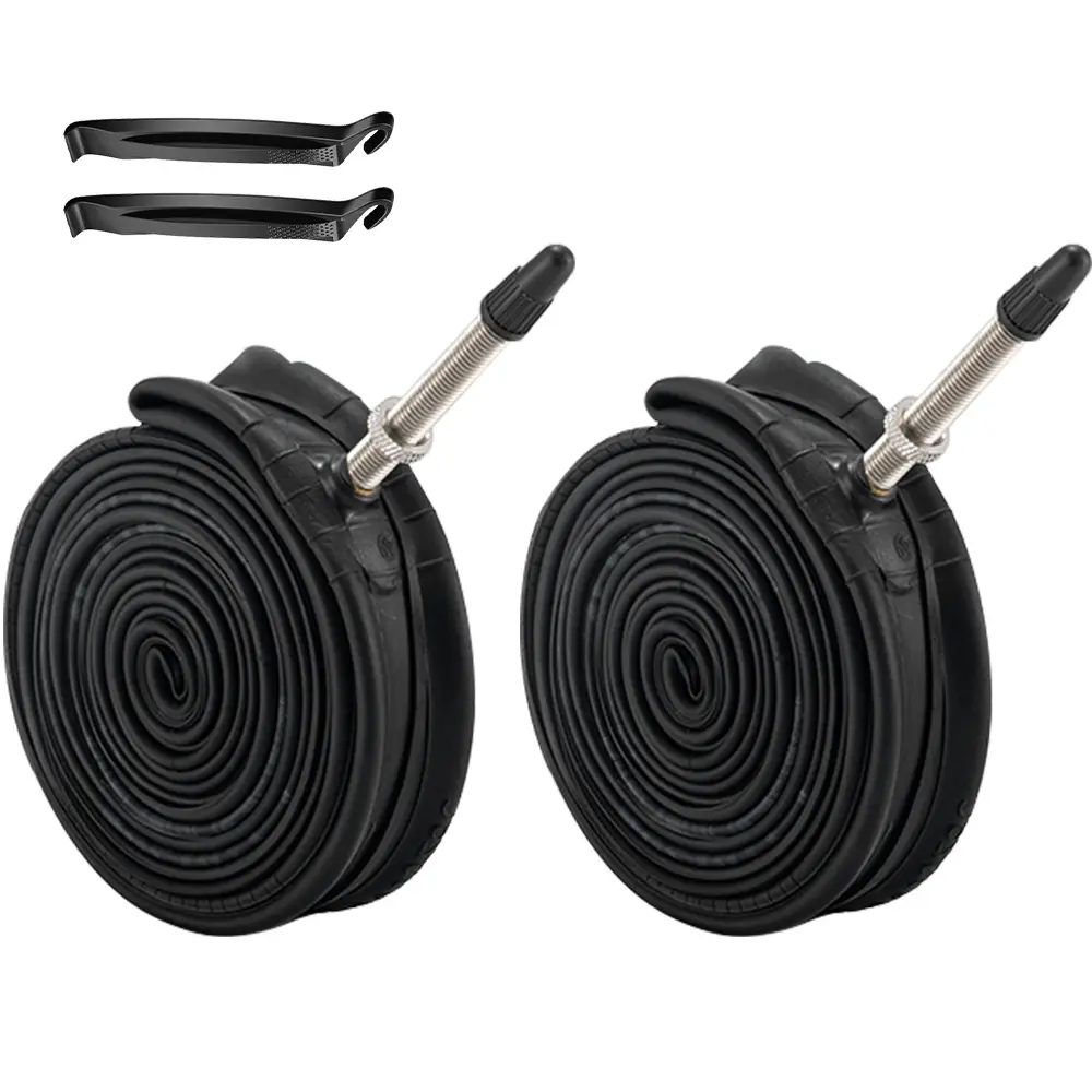 2 Pack 700C Bike Inner Tubes 700 x 23C 700 x 25C 700 x 28C 700 Bicycle Replacement Buyle Inner Tube with 48mm Presta Valve for 700C Racing Road Touring Bicycle Tires Bicycle Parts