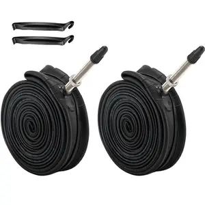 2 Pack 700C Bike Inner Tubes 700 x 23C 700 x 25C 700 x 28C 700 Bicycle Replacement Buyle Inner Tube with 48mm Presta Valve for 700C Racing Road Touring Bicycle Tires Bicycle Parts