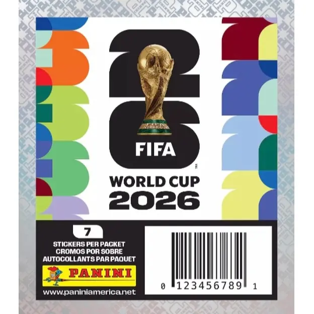 Sealed 2026 Panini America FIFA World Cup Sticker Pack x1
