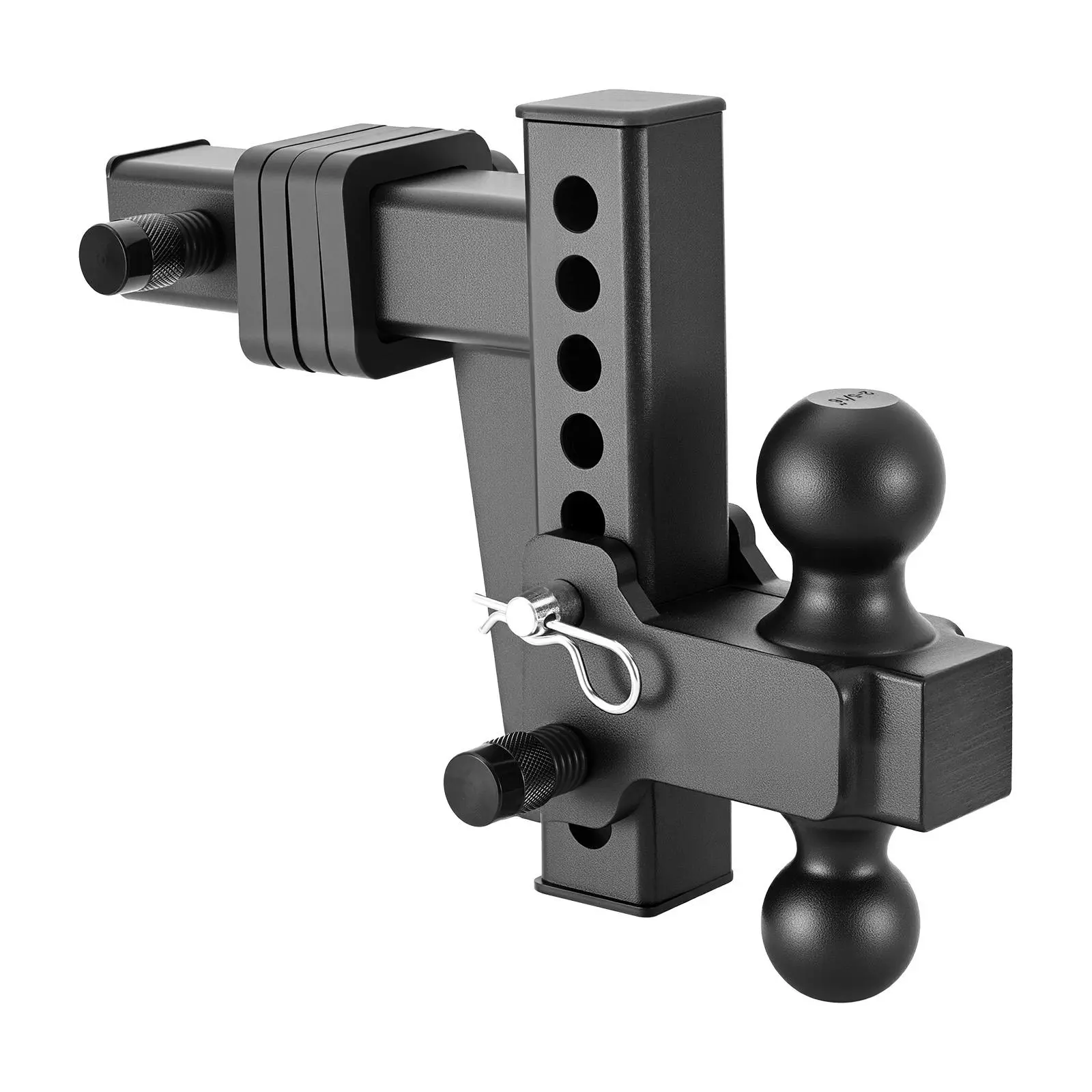 【summerfinds】VEVOR Adjustable Trailer Hitch, Fit 2 Inch Receiver, Trailer Hitch Mount with 2 Inch & 2-5/16 Inch Balls, 15000 lbs GTW, 6 Inch Drop, Towing Ball Mounts for RVs, Off-Road Vehicles and Trucks, Black