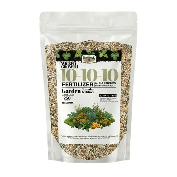 Old Cobblers Farm Wicked Growth 10-10-10 Fertilizer   (5 lbs | 10 lbs | 15 lbs | 20 lbs)