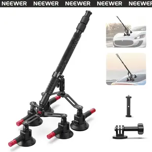 NEEWER CA075 2026 Upgrade 5-in-1 Suction Car Mount Kit, Windshield Suction Mount for GoPro, DJI Osmo   Action, Insta 360, for POV Driving, Filming & Content Creation,   Quick Release with Invisible Selfie Stick,summervibe summervibes