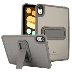 Sanded transparent iPad Mini protective case with stand | Suitable for iPad Mini 4/5/6/7 (7.9 inches and 8.3 inches) shock-proof protective cover | Anti-slip and scratch-resistant