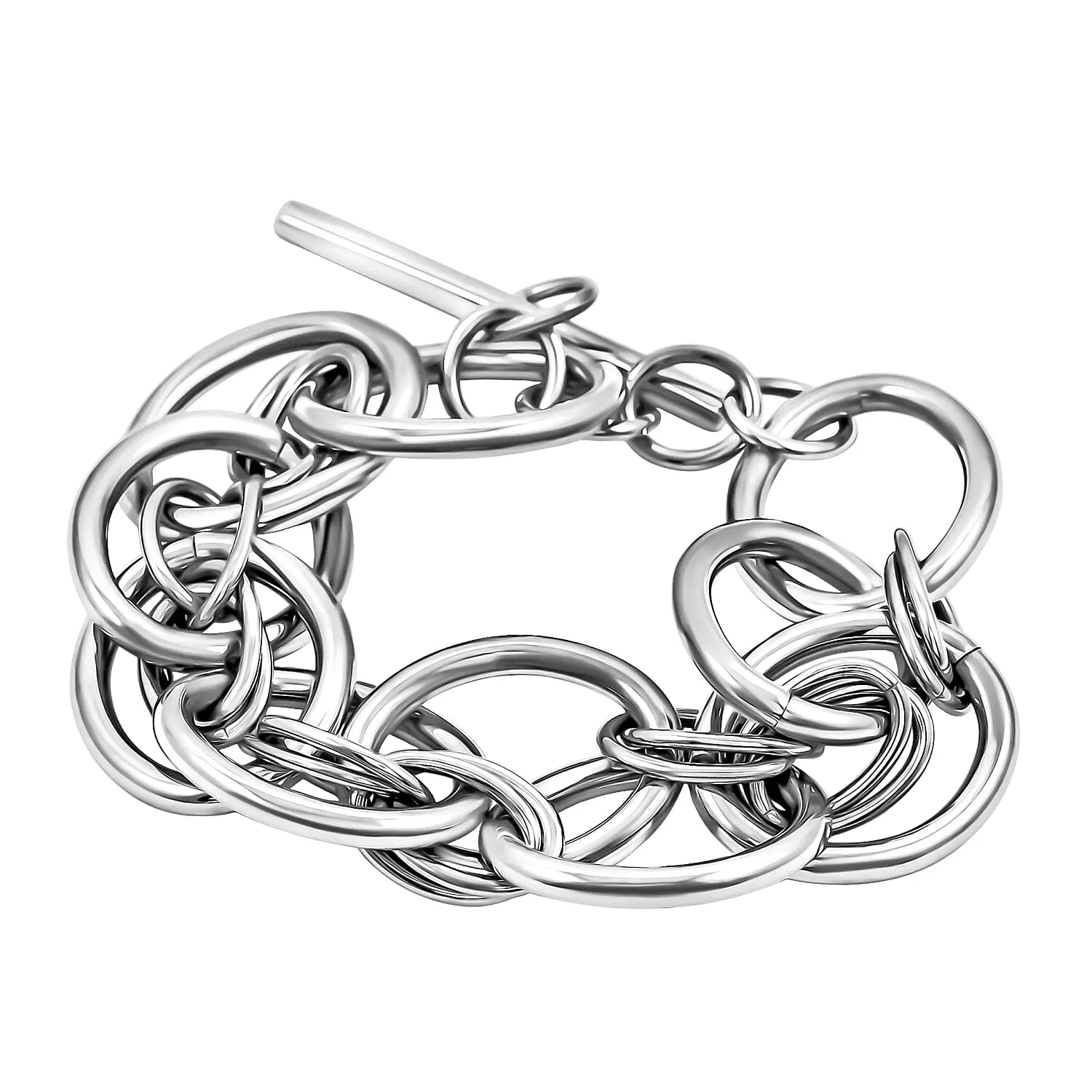 Calvin Klein Stainless Steel Forward Link Bracelet (7.00 In)